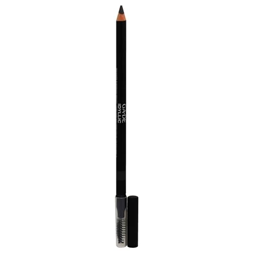 Idyllic Satin Eyebrow Pencil 600 - Double-Ended Blonde Brown Eyebrow Tint with Blending Eyebrow Brush, Blend of Waxes and Emollients - 0.007 oz