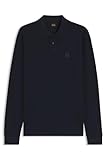 BOSS Mens Passerby Stretch-Cotton Slim-fit Polo Shirt with Logo Patch