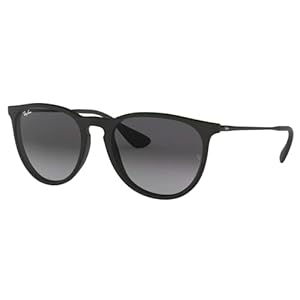Ray-Ban Lunettes De Soleil Polarisées Pour Femme Erika – 54Mm Rubber Noir Light (Default, Noir)