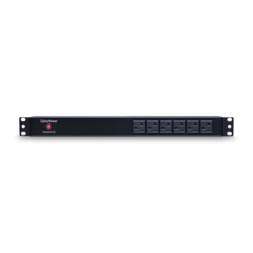 CyberPower PDU20BT6F12R Basic PDU, 100-125V/20A, 18 Outlets, 1U Rackmount