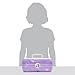 Claire's Features - Caboodles Makeup Case, On the Go Girl Travel Cosmetic Organizer with Mirror, Pink & Violet with Glitter Gold Handle Storage Box: 13 x 7.4 x 6 Inches