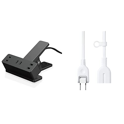 【延長コードセット 2m】 エレコム 電源タップ 雷ガード 3個口 クリップ ほこりシャッター付 スイングプラグ 3m ブラック ECT-1430BK（Amazon）