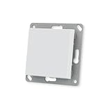 Gira 242127 Funk Wandsender Batterielos, 1fach System 55 Reinweiß matt