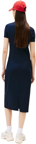 Tommy Jeans Donna Abito Attillato Midi A Costine, Blu (Dark Night Navy), Xs - 2