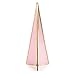 Price comparison product image AmeliaHome Organiser Glass Jewellery Stand Ring Holder 10 x 25 cm Fir Powder Pink