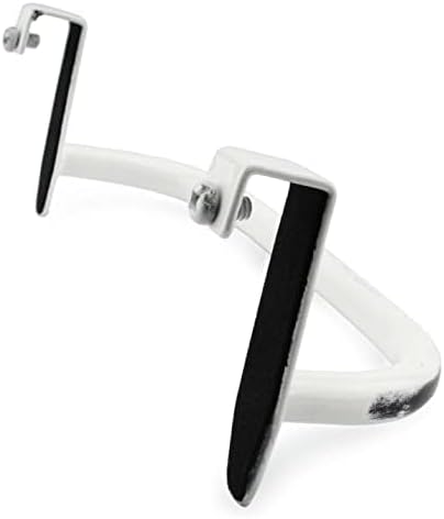 Distressed White Enamel Over Cabinet Towel Holder Set
