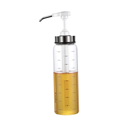 Happyyami Sauce Press Bottle White Squeeze Container for Salad Dressing Ketchup and Condiments One Hand Operation for Home Kitchen and Restaurant Use
