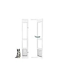 FANTREK 96 Inch Dog Door for Sliding Glass Door for Medium Large Dogs - Right Open Amount from Inside - Overall Size: 96 Inch x 16 1/8 inch, Flap Size: 11.5"(W) x 16.5"(H)