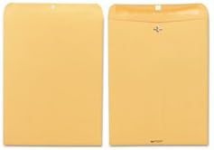 Clasp Envelope, 12 X 15 1/2, 32lb, Brown Kraft, 100/box By: Quality Park