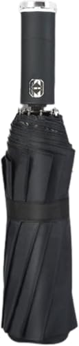 Parapluie coupe-vent pliable à ouverture automatique et protection UV avec poignée LED
