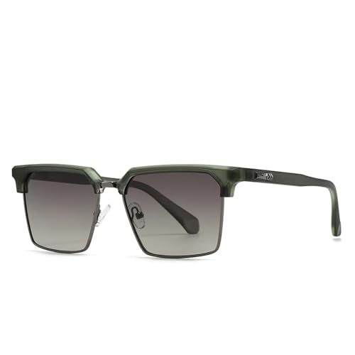 Lunettes de soleil pour hommes vertes au style populaire pour l'été