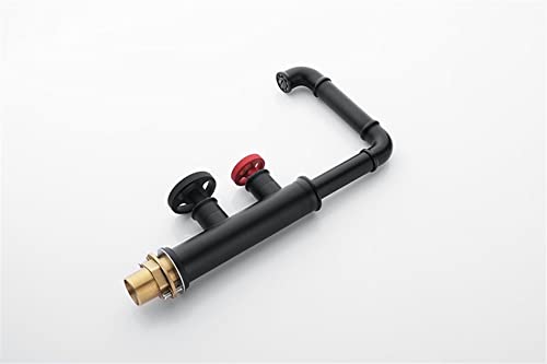 Mitigeur de lavabo mécanique robuste robinet d'évier double commande eau chaude froide - 5