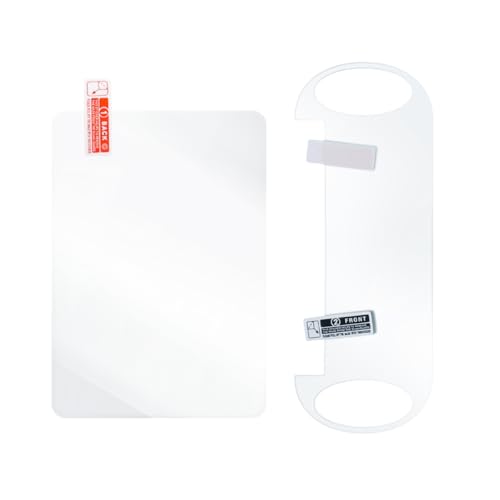 Nicear Screen Protector for Vita 1000 2 Pieces 9H Tempered Glass Front Screen Protector and 2 Pieces HD Transparent PET Back Screen Protector film