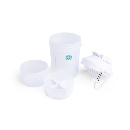 Smartshake Original2Go, Shaker Per Cibo E Bevande Nutrizionali Unisex Adulto, Pure White, Taglia Unica - 2