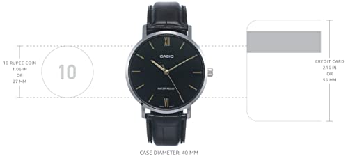 CASIO MTPVT01L-1B, white, Analog watch with quartz movement