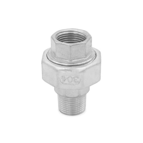 Accesorio de unión BSPT macho hembra para tubería de acero 304 2