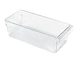 Rotho Loft Kühlschrankorganizer 3,1l, Kunststoff (SAN) BPA-frei, transparent, M/3,1l (31,0 x 14,0 x 9,0 cm)