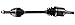 GSP NCV47001 CV Axle Shaft Assembly - Left Front (Driver Side)