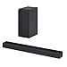 LG Sound Bar and Wireless Subwoofer S40Q - 2.1 Channel, Home Theater Audio Black