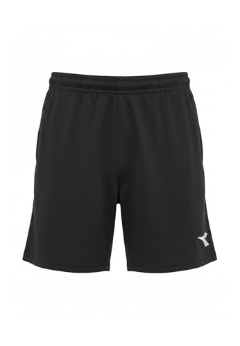 Bermuda noir Diadora 102.181741 en molleton doux avec poches zippées