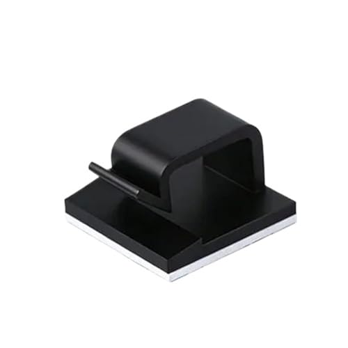 20 Piezas Clip Organizador de Cable de Nylon para Cable de Ratón Auriculares Abrazadera de Alambre Gancho para Gestión de Cables Bajo Escritorio miniatura 1