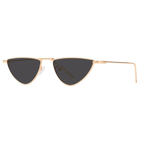 Lunettes de soleil œil de chat en métal punk : finis les looks d'été banals