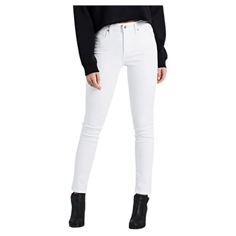 Levi's 721 High Rise Skinny Vaqueros Mujer Blanco Cover