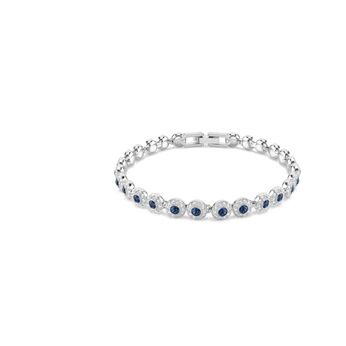 Swarovski Bracciale Morbido Angelico Una, Blu, Rodio Lucido