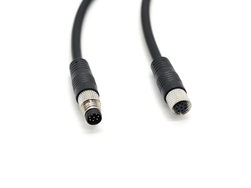 Conector de cable M8 8 pines macho a hembra 1m IP67 miniatura 2