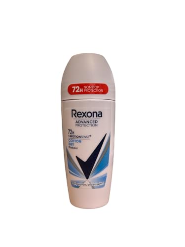 REXONA Women Cotton Dry Roll On Deodorant 50ml -Ultra-dry antiperspirant protection with Motionsense – the more you move, the more it protects
