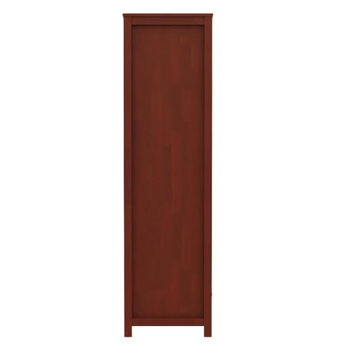Image of Wakefit Wardrobe | 3 Year Warranty | Solid Wood Almirah, Cupboard for Clothes Storage | 2 Door, 2 Drawers, 1 Hanging Space | Shibori - Golden Brown