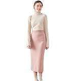 1. Matériau : la jupe tricotée rétro pour femme est fabriquée en tissu mélangé de laine douce et épaisse de haute qualité, très confortable à porter et convient pour le printemps, l'automne et l'hiver.