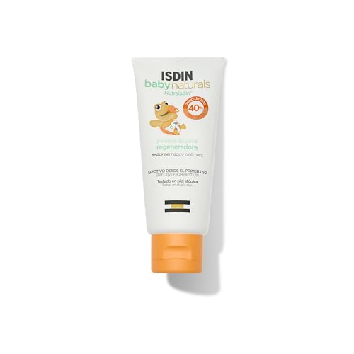NutraISDIN Baby Naturals Pomada del Pañal Regeneradora, Protege y Regenera la Piel Sensibilizada, con 40% Zinc, 100 ml