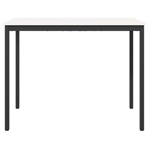 Table de bar blanche ultra stable avec son support en H - 6
