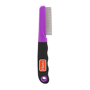 Hartz Groomers Best Flea Comb for Dogs and Cats and Comb Bundle with Natures Shield or Groomers Best Professional Shampoo