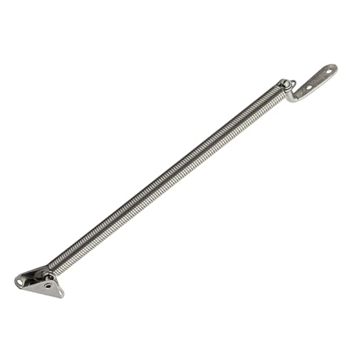 MARINE CITY Stainless Steel Strong & Sturdy Gloss Polished Finish Hatch Spring Adjuster with U-Bolt and L-Shape Plate for Lighter Door Cabinet Doors Window Hatches (8-7/16")
