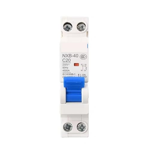Disjoncteur différentiel RCBO NXBLE-40 1P N 16A pour protection circuits domestiques