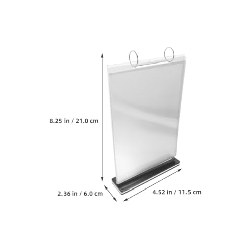 Soporte de menú para mesa versátil de PVC, ideal para cafeterías y eventos elegantes 2