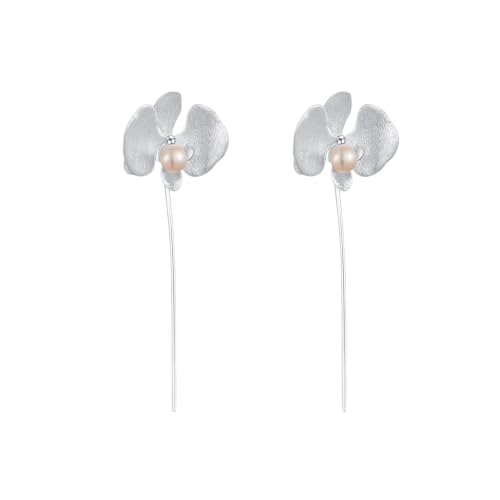 Pendientes de perlas de pétalos perfectos para disfraces elegantes