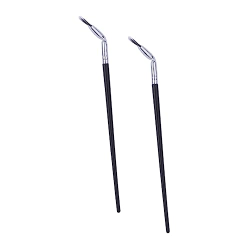 Healeved 2Pcs Fan Shaped Lower Eyelash Brush for Women Makeup Brush Applicators for Eye Brow and Eye Lash Curved Design for Precise Application for Makeup Artists and Enthusiasts