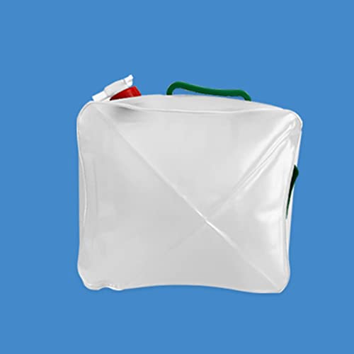 LFFH Collapsible Water Container, BPA Free Plastic Water Bag Tank Camping No Leak for Party Kitchen Picnic Bar BBQ Longer Time (Color : Clear, Size : 20L)