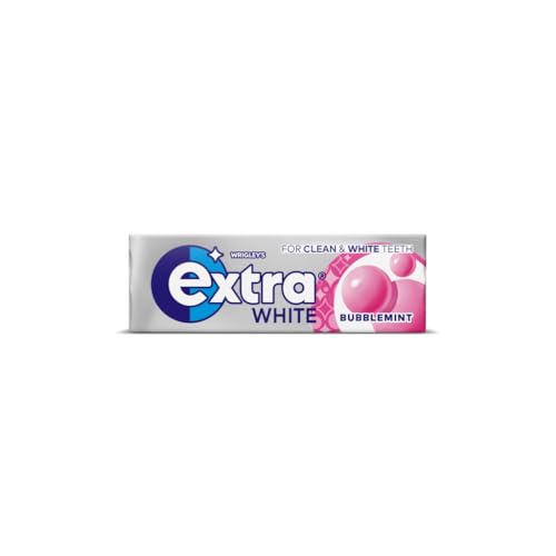 Wrigley's Extra White Bubblemint Chewing Gum Sugar Free 10 Pieces 14g