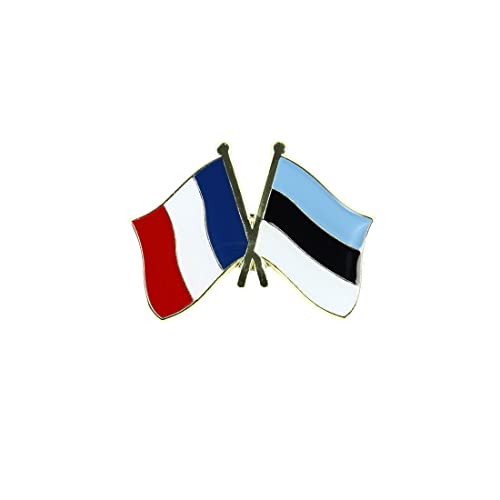 Clj Charles Le Jeune Pin's Drapeaux Jumelage France Estonie - Franco-estonien - Jumelage - qualité de finition - Epingle - Broche - Badge - Jumelage et Fraternité