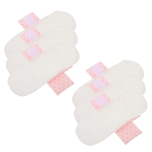 Mikinona 6 Compresas Lavables para Mujeres Toallas Sanitarias Reutilizables de Algodón Absorbentes y Transpirables 21 CM Impermeables para Uso Diario Maternidad y Posparto