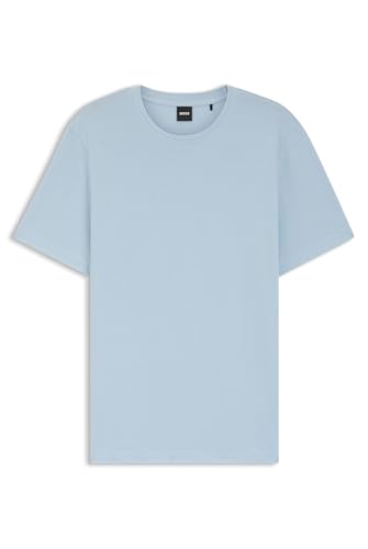 Image of BOSS Mens HBB Tiburt 240 Bubble Structure T-Shirt Short Light Blue M