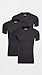 Calvin Klein Men's Cotton Stretch Undershirt Packs, 3 Black-Vneck, X-Large