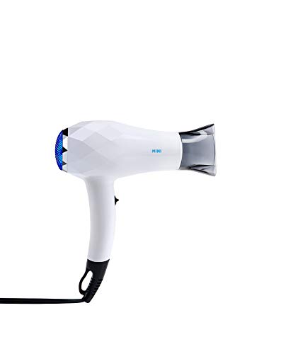 InStyler Ceramic & Lightweight MINI Ionic Blow Dryer | Professional Styling on the Go | Reduce Fizz & Straighten Hair | Travel Size | Dual Voltage | Ionic Generator| Tiny but mighty