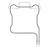 LUTH Premium Profi Parts Unterhitze Heizelement 1000W 230V kompatibel mit Bauknecht C00857852 – Backofen Heizung unten Ersatz für Whirlpool Indesit 488000857852 Heizstab IRCA 2012R137
