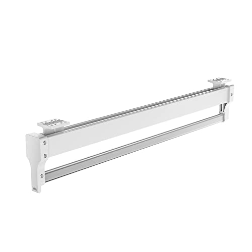 IMYOGI Perchero retráctil para Armario, Perchero telescópico para Pantalones de 30 a 60 cm, de aleación de Aluminio, extraíble para Abrigos y Pantalones (23,6 Pulgadas)