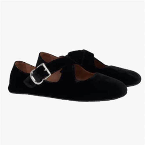 Women's Cross-Tied Ballet Flats Heel Concise Cute Vintage Mary Janes Shoes3